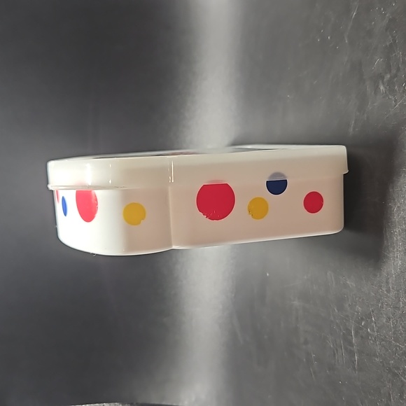 Vintage 2010 Wonder Bread Sandwich Plastic Container Holder White Polka Dot - Picture 4 of 8